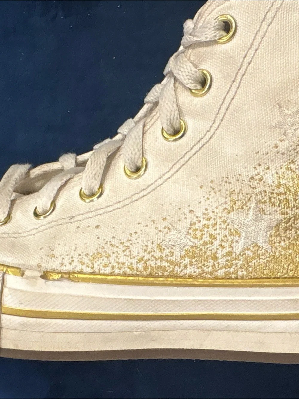 Girls Chuck Taylor All Star EVA Lift Platform Gold Metallic (Twinkle)